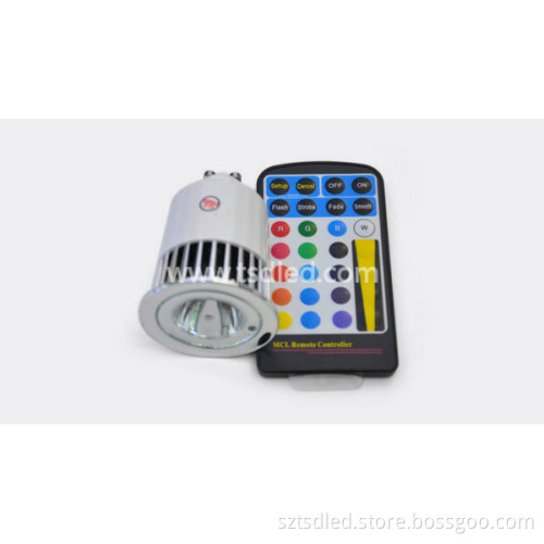 1*5W RGB Remote GU10 LED Spotlight (TD-DGU10RGB5)